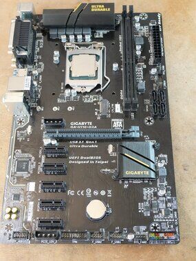 GIGABYTE GA-H110-D3A LGA 1151 Crypto Mining Motherboard INTEL CORE i3-7100 CPU